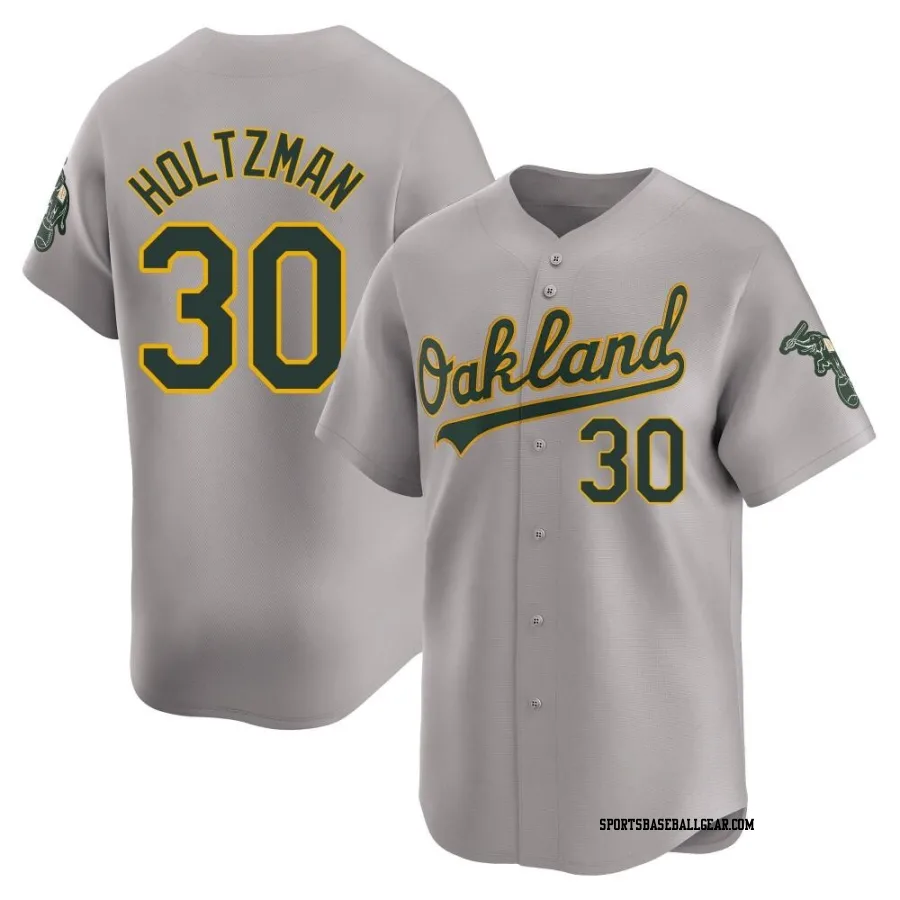 Ken Holtzman Youth Oakland Athletics Gray Limited Away Jersey