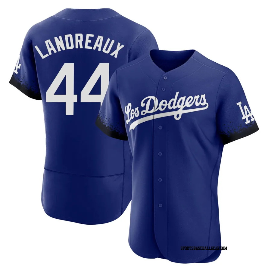 Ken Landreaux Men's Los Angeles Dodgers Royal Authentic 2021 City Connect Jersey