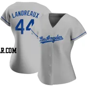 Ken Landreaux Women's Los Angeles Dodgers Gray Authentic Road Jersey