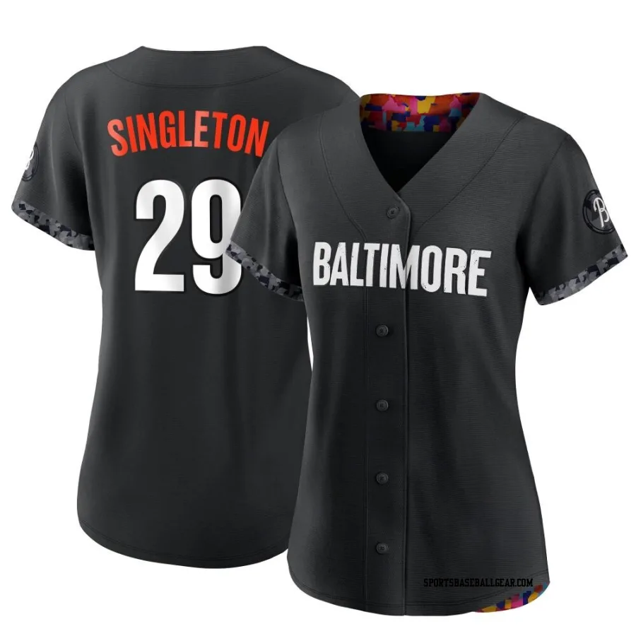 Ken Singleton Women's Baltimore Orioles Black Authentic 2023 City Connect Jersey