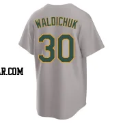 Ken Waldichuk Men's Oakland Athletics Gray Replica Away 2.0 Jersey