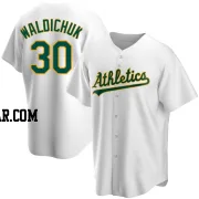 Ken Waldichuk Men's Oakland Athletics White Replica Home Jersey