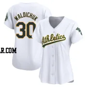Ken Waldichuk Women's Oakland Athletics White Limited Home Jersey