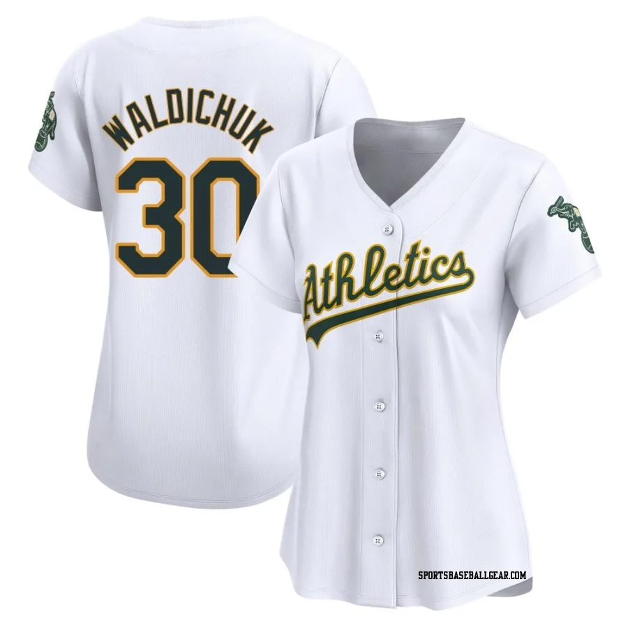 Ken Waldichuk Women's Oakland Athletics White Limited Home Jersey