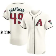 Kendall Graveman Men's Arizona Diamondbacks Cream Elite Home Jersey