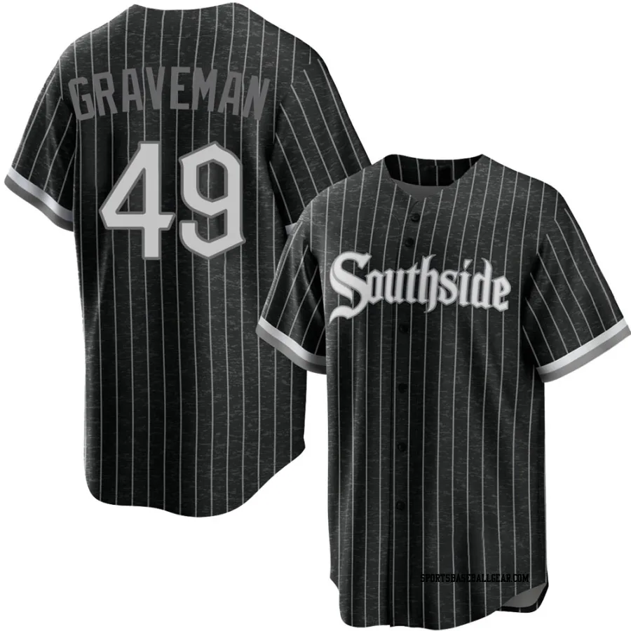 Kendall Graveman Men's Chicago White Sox Black Replica 2021 City Connect Jersey