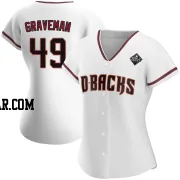 Kendall Graveman Women's Arizona Diamondbacks White Replica Home 2023 World Series Jersey