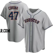 Kenedy Corona Men's Houston Astros Gray Replica Road Jersey
