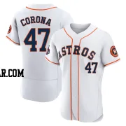 Kenedy Corona Men's Houston Astros White Authentic 2022 World Series Champions Home Jersey