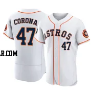 Kenedy Corona Men's Houston Astros White Authentic 2022 World Series Home Jersey