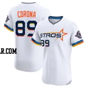 Kenedy Corona Men's Houston Astros White Elite 2025 City Connect Jersey