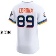 Kenedy Corona Men's Houston Astros White Elite 2025 City Connect Jersey