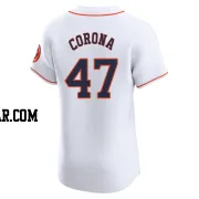 Kenedy Corona Men's Houston Astros White Elite Home Jersey