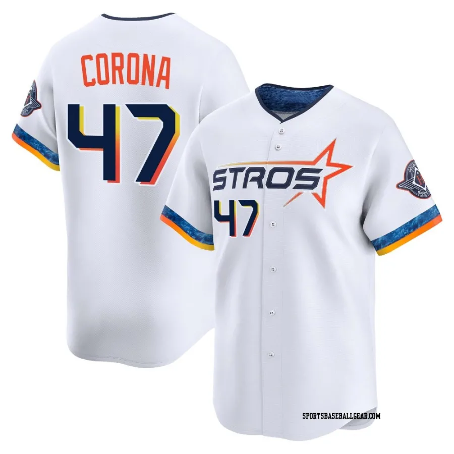 Kenedy Corona Men's Houston Astros White Limited 2025 City Connect Jersey