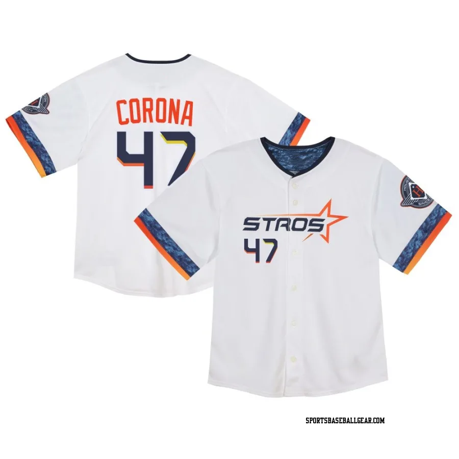 Kenedy Corona Toddler Houston Astros White Limited 2025 City Connect Jersey