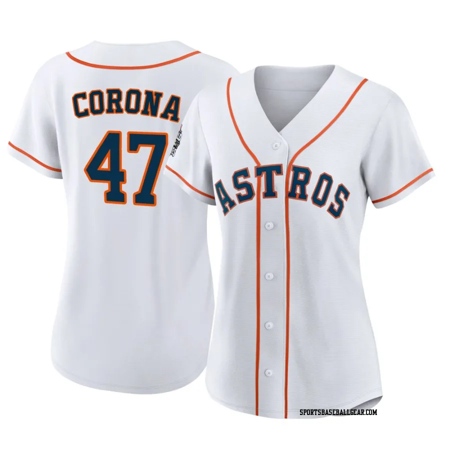 Kenedy Corona Women's Houston Astros White Authentic 2022 World Series Home Jersey