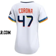 Kenedy Corona Women's Houston Astros White Limited 2025 City Connect Jersey