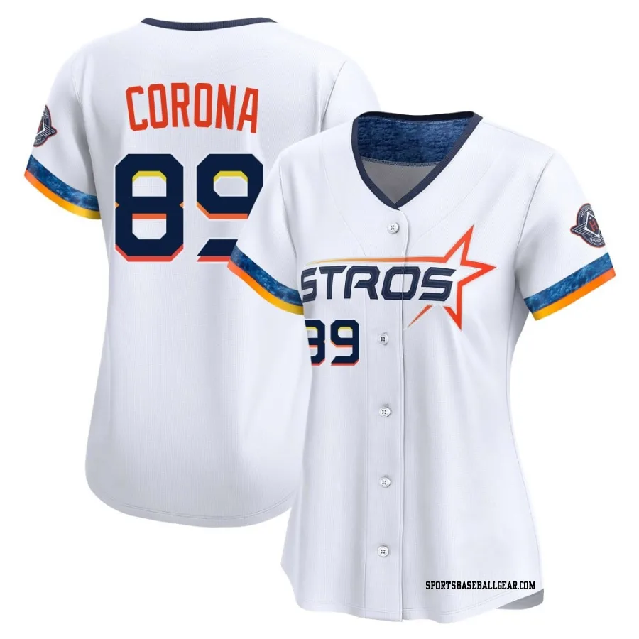 Kenedy Corona Women's Houston Astros White Limited 2025 City Connect Jersey