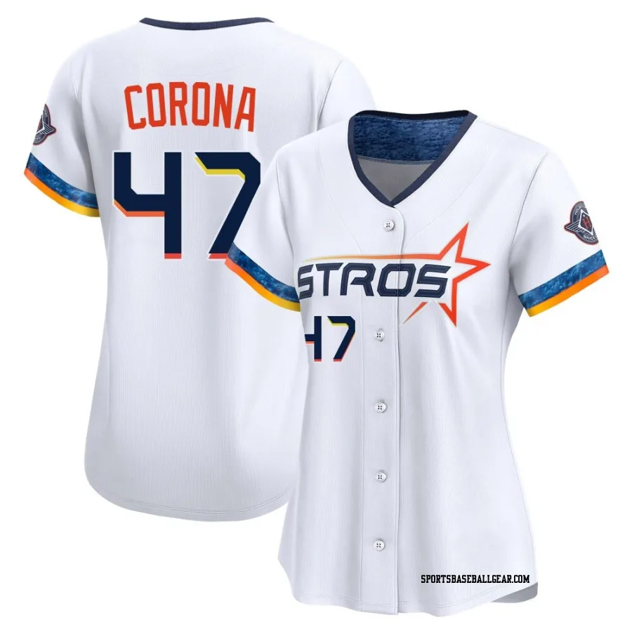 Kenedy Corona Women's Houston Astros White Limited 2025 City Connect Jersey