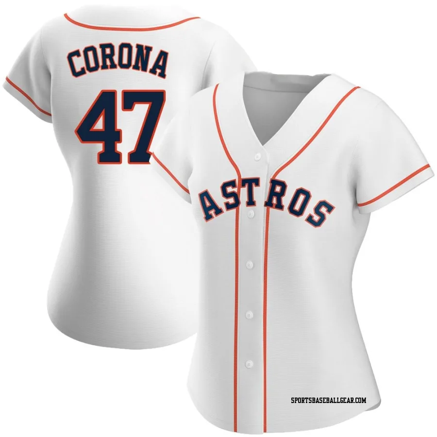 Kenedy Corona Women's Houston Astros White Replica Home Jersey