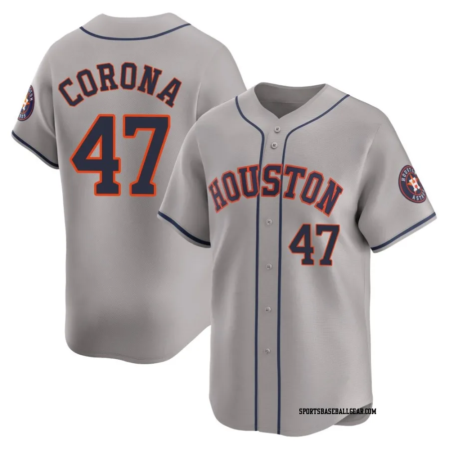 Kenedy Corona Youth Houston Astros Gray Limited Away Jersey