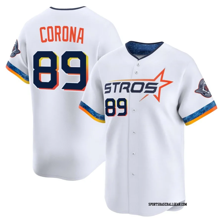 Kenedy Corona Youth Houston Astros White Limited 2025 City Connect Jersey