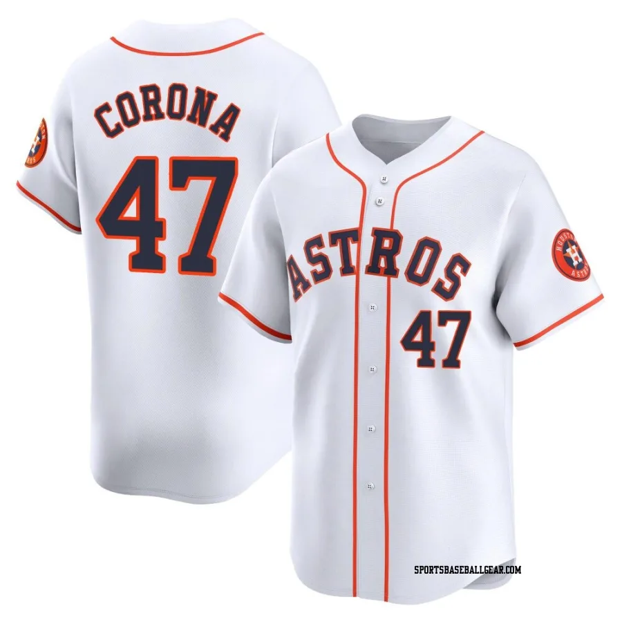 Kenedy Corona Youth Houston Astros White Limited Home Jersey