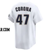 Kenedy Corona Youth Houston Astros White Limited Throwback Cooperstown Collection Jersey