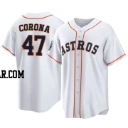 Kenedy Corona Youth Houston Astros White Replica 2022 World Series Home Jersey