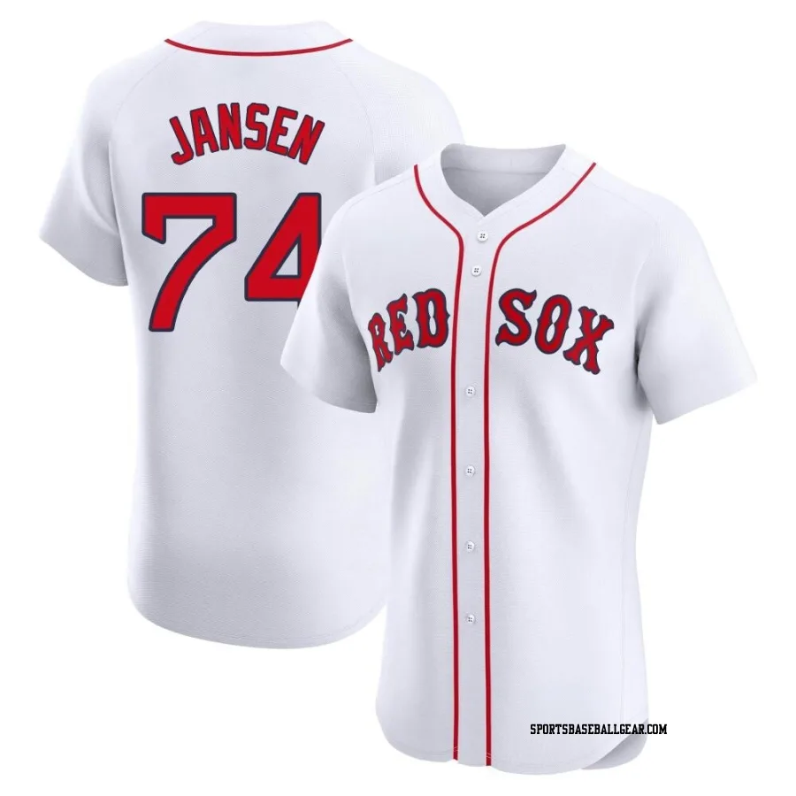 Kenley Jansen Men's Boston Red Sox White Elite Home Jersey