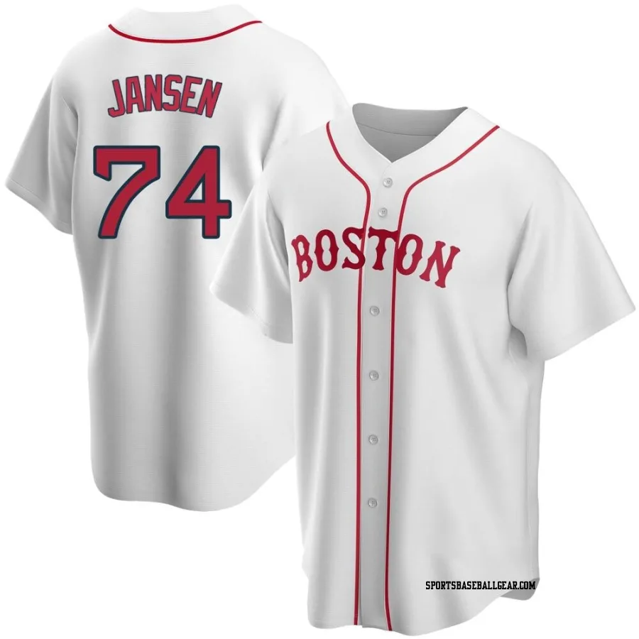 Kenley Jansen Men's Boston Red Sox White Replica Alternate Jersey