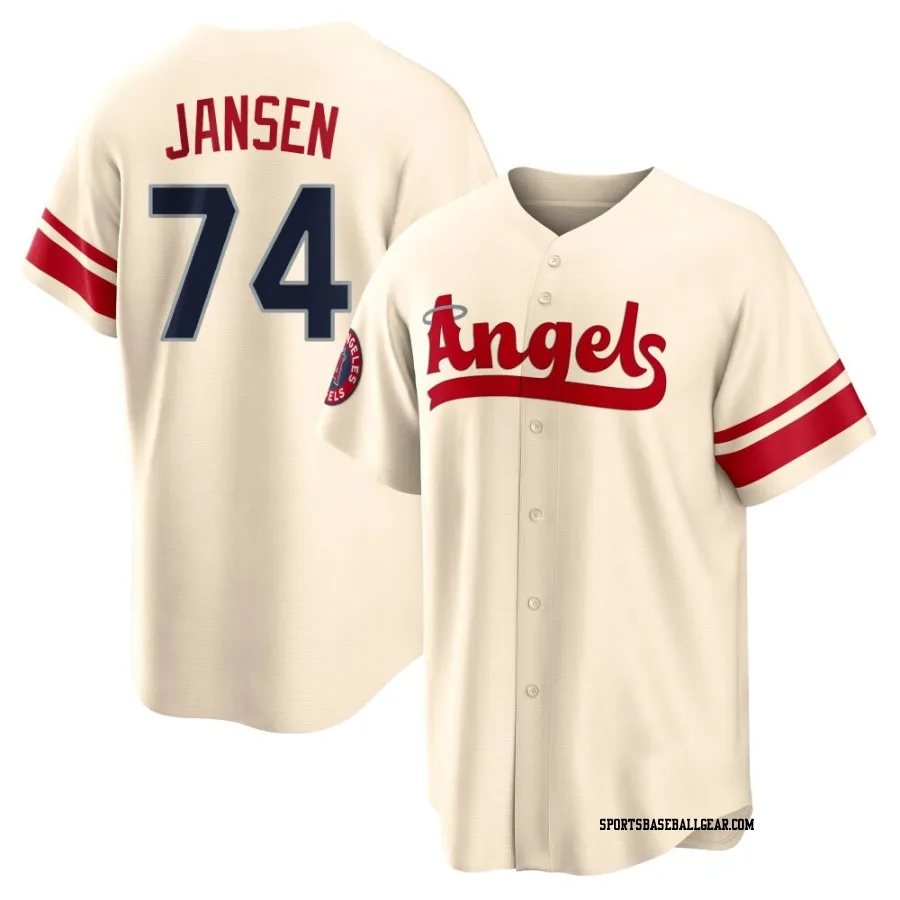 Kenley Jansen Men's Los Angeles Angels Cream Replica 2022 City Connect Jersey