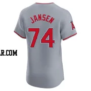 Kenley Jansen Men's Los Angeles Angels Gray Elite Road Jersey