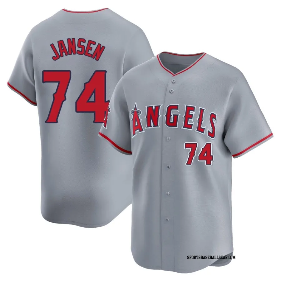 Kenley Jansen Men's Los Angeles Angels Gray Limited Away Jersey