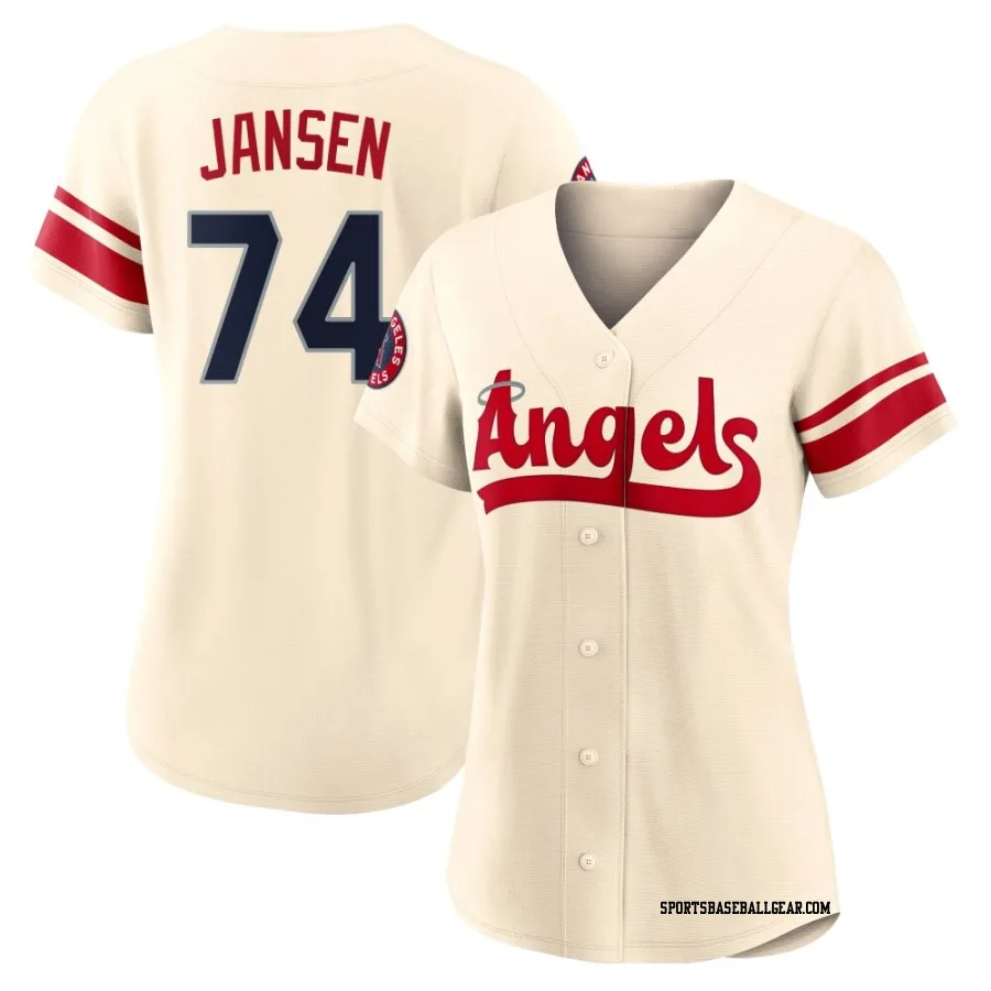 Kenley Jansen Women's Los Angeles Angels Cream Authentic 2022 City Connect Jersey