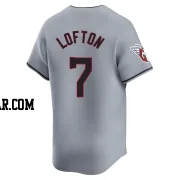 Kenny Lofton Men's Cleveland Guardians Gray Limited Road Jersey
