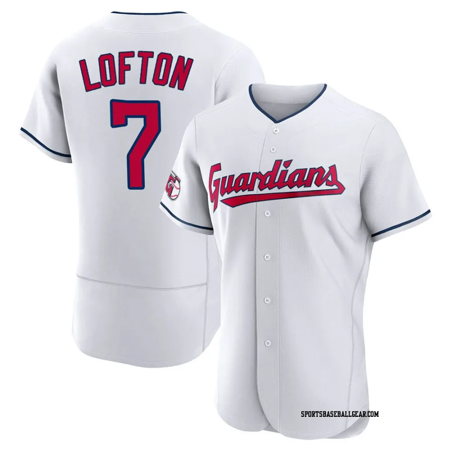 Kenny Lofton Men's Cleveland Guardians White Authentic Home Jersey