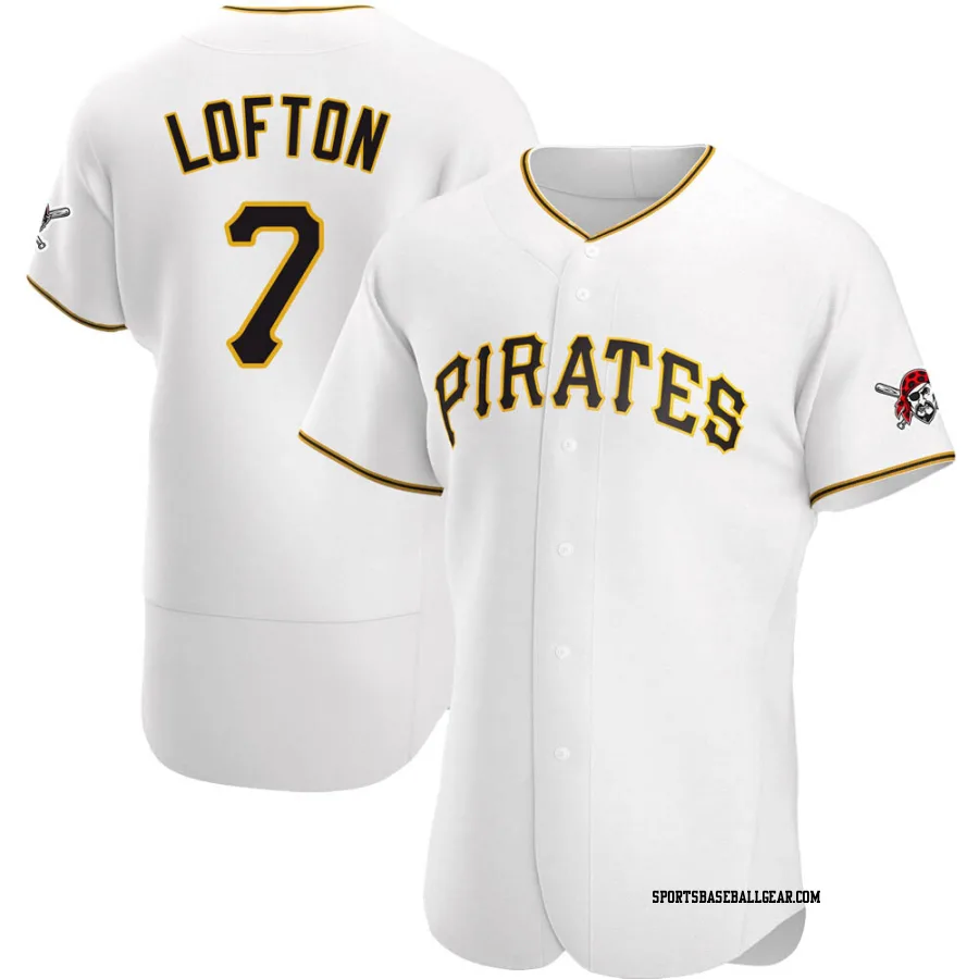 Kenny Lofton Men's Pittsburgh Pirates White Authentic Home Jersey