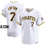 Kenny Lofton Men's Pittsburgh Pirates White Limited Home Jersey