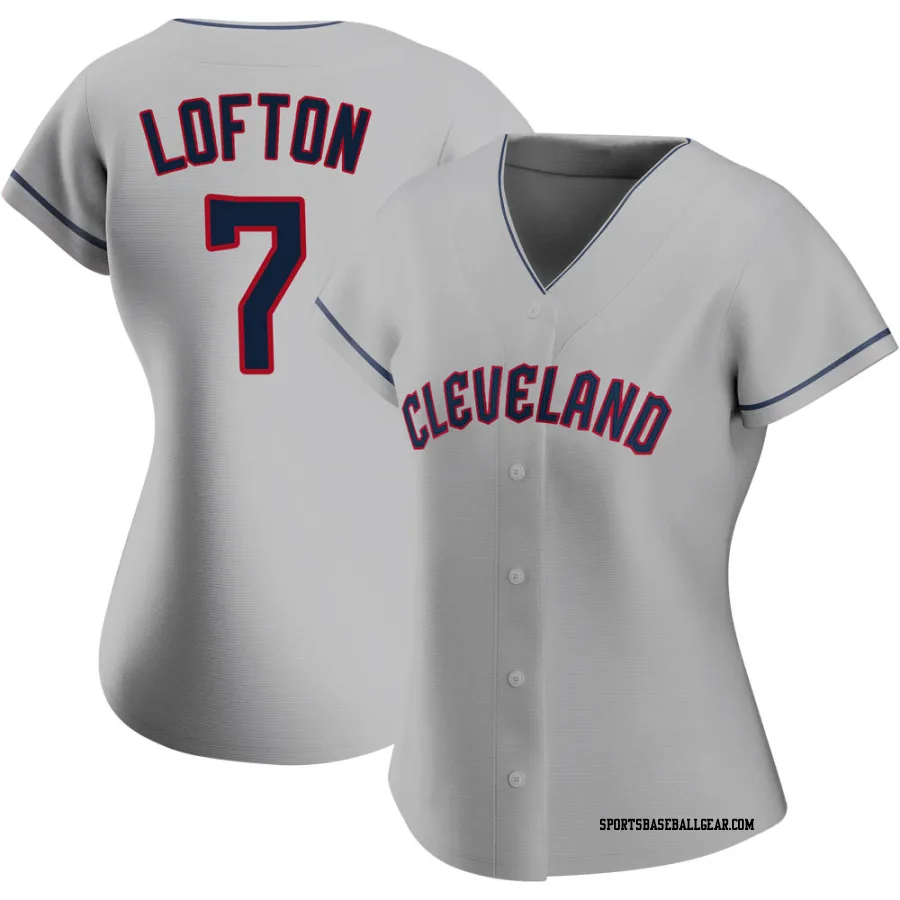 Kenny Lofton Women's Cleveland Guardians Gray Authentic Road Jersey