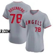 Kenny Rosenberg Men's Los Angeles Angels Gray Elite Road Jersey