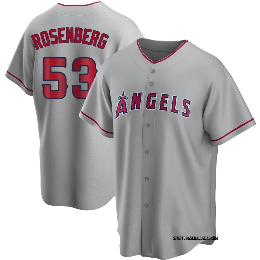 Kenny Rosenberg Youth Los Angeles Angels Replica Silver Road Jersey
