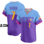 Keston Hiura Men's Colorado Rockies Purple/Light Limited Blue 2025 City Connect Jersey