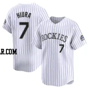 Keston Hiura Men's Colorado Rockies White Limited Home Jersey