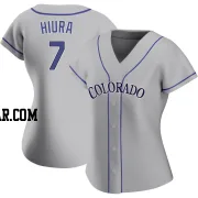 Keston Hiura Women's Colorado Rockies Gray Replica Road Jersey