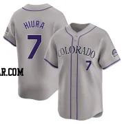 Keston Hiura Youth Colorado Rockies Gray Limited Road Jersey