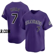 Keston Hiura Youth Colorado Rockies Purple Limited Alternate Jersey