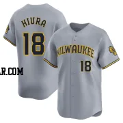 Keston Hiura Youth Milwaukee Brewers Gray Limited Away Jersey