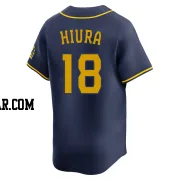 Keston Hiura Youth Milwaukee Brewers Navy Limited Alternate Jersey