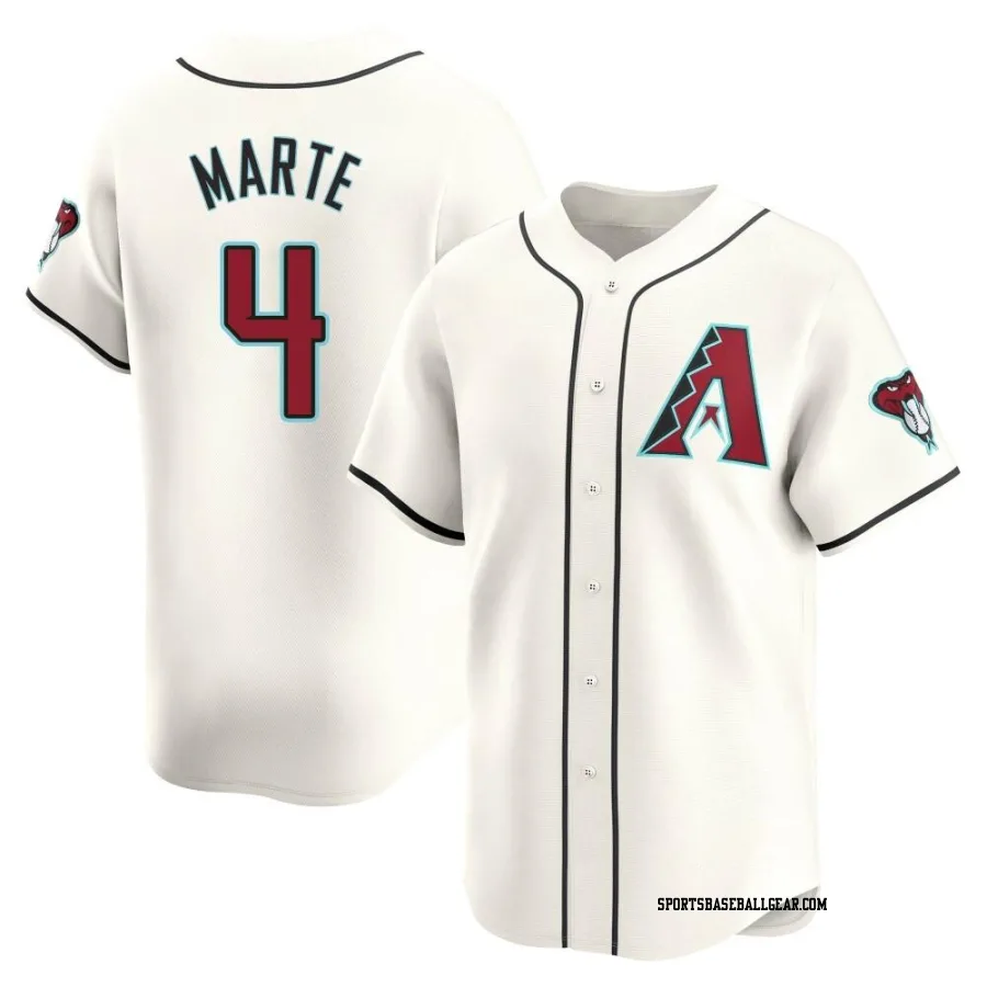Ketel Marte Men's Arizona Diamondbacks White Limited Home Jersey